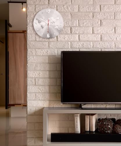 Reloj de Pared Mundo ARCHI Analógico de Aluminio 11.8 pulgadas miniatura 5