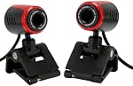 USB Camera, 360° Rotation USB Camera, USB2.0 300,000 Pixels 640 * 480 Webcam with MIC and Optical Lens, for Laptops and Desktop Computers, for Skype/MSN