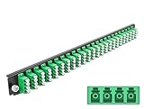 Delock 19″ Spleißbox Frontblende 24 Port LC Quad grün