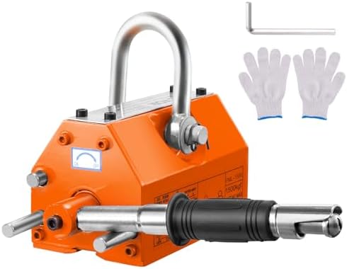 - VEVOR Magnetic Lifter, 3300lbs/1500kg Pulling Capacity, 2.5 Safety Factor, Neodymium & Steel, Lifting Magnet with Release, Permanent Lift Magnets, Heavy Duty Magnet for Hoist, Shop Crane, Block, Board