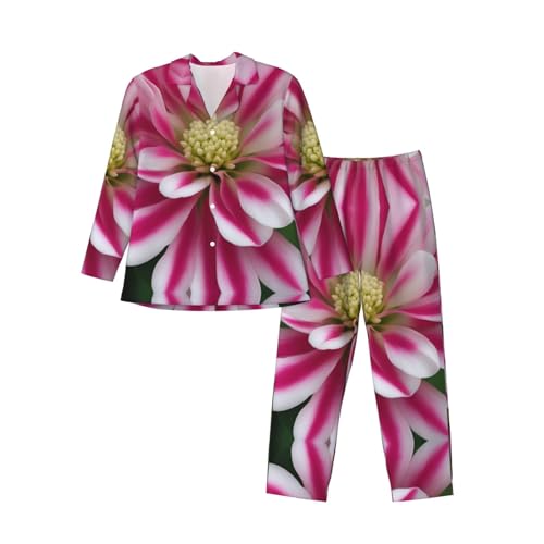 Pyjama classique à col cranté léger et doux pour la nuit