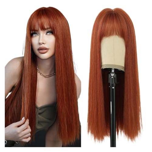 Perruque cheveux longs et raides pour changer de look facilement