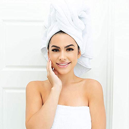 Salbakos Cambridge Ultra Luxury Hotel Collection & Spa Bath Towels Turkish Cotton Bath Towels Made In Turkey 700Gsm Eco-Friendly - Shower/Toallas De Baño/Bano Bulk Save (6 Piece Set, White) #TOP1