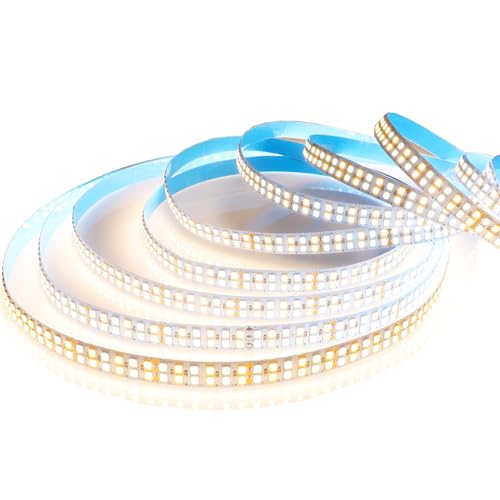 Image of LEDENET CCT LED Strip Lights SMD 2835 Super Bright DC24V Tunable White 3000K-6500K 1680LEDs 16.4Ft LED Tape Lights Flexible Non-Waterproof for Bedroom Lighting Decoration