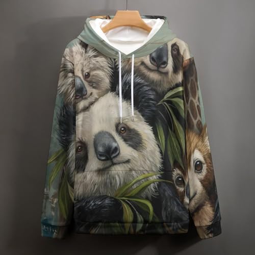 Pullover girafe et raton laveur taille S | Finitions de qualité - 5
