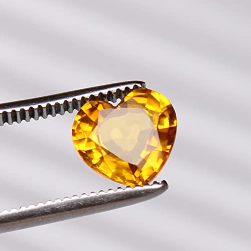 Sas Gems Natural Oregon Sunstone 3.65 Carat Heart Cut Copper Bearing Certified Loose Gemstone #TOP2