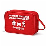 PHARMAPIÙ SPORT – Kit Primo Soccorso per Casa, Auto e Viaggio | Borsa Emergenza Completa con Garze, Cerotti, Disinfettante e Guanti | MADE IN ITALY