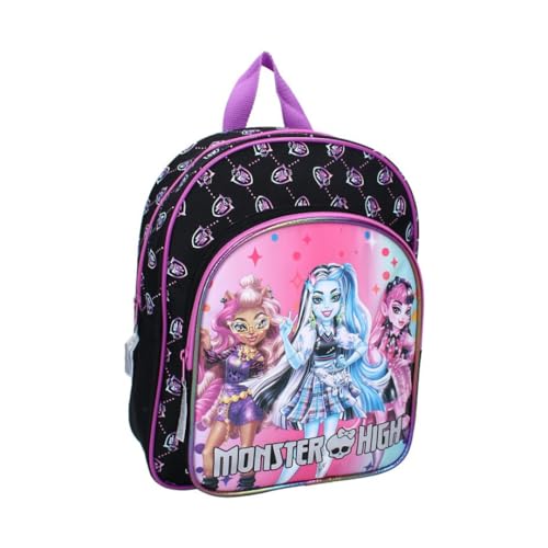 mybagstory - Sac à dos – Monster High - Violet - Enfant - Ecole - Maternelle - Garderie - Primaire - Cartable Fille - Taille 30 cm - Bretelles réglables -...