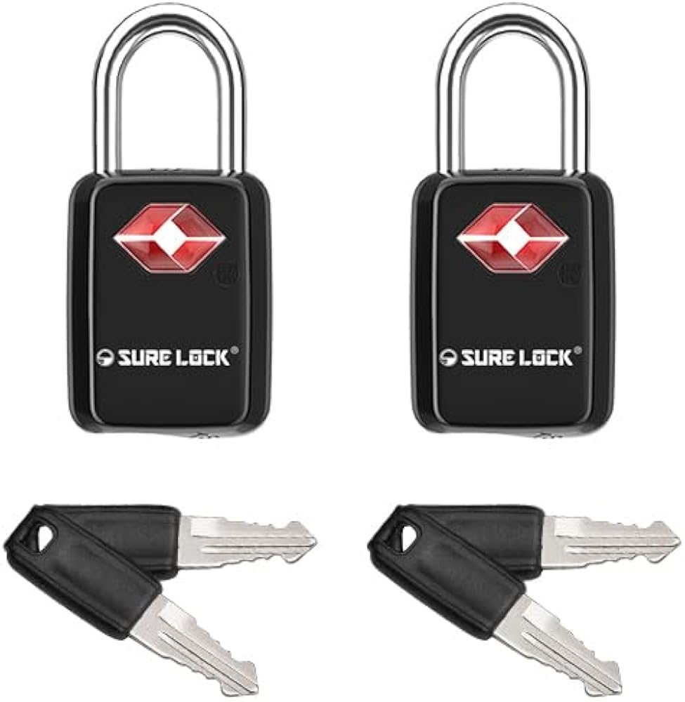 Amazon.com: SURE LOCK TSA Approved Luggage Locks - One Key Opens