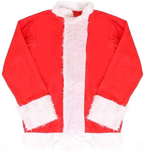 HEREN SANTA KOSTUME - DELUXE VADER KERSTPAK FANCY JURK KOSTUME 10 STUK VELOUR KWALITEIT - RODE SANTA JAS & BROEK PLUS ACCESSOIRES - SANTA CLAUS ST NICK PLUSH XMAS OUTFIT - MAAT GROOT - Afbeelding 3