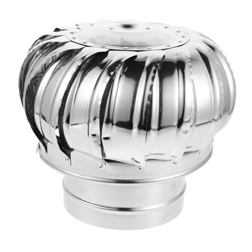 HOMSFOU ventilador ventilación del capó campana de salida tapa de ventilación del techo campana de ventilación portátil cubiertas de ventilación rv para techo Acero inoxidable Plata