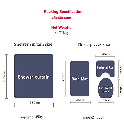 Dds-Dudes 4Pcs African American Black Women Waterproof Shower Curtain Sets For Bathroom With Non Slip Rugs, Toilet Cover And Bath Mat, 12 Plastic Hooks (Queen) #TOP6