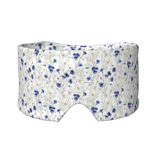 Orejeras opacas con estampado de flores y acianos y margaritas para dormir, bloqueo de ruido, para adultos, niños, hombres y mujeres