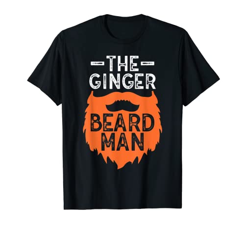 The Ginger Beard Man Funny Redhead Barbudo Hombres Camiseta