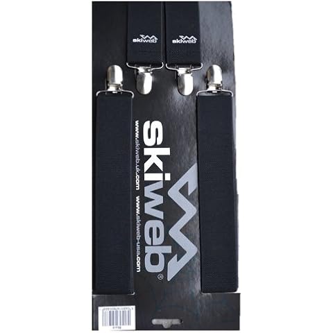 Ski Salopette Braces - 4 Clip Black Cover