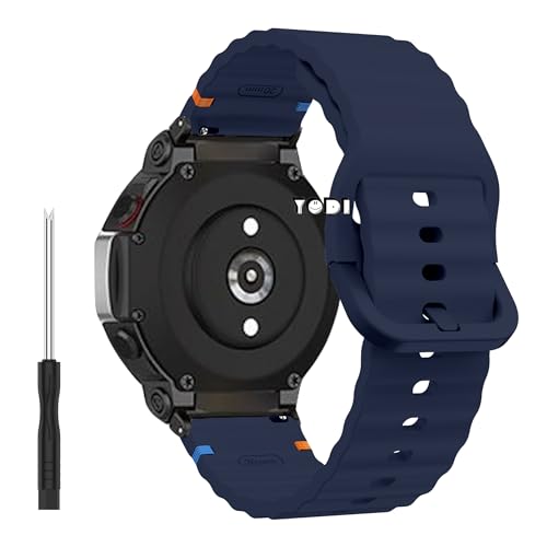 Image of YODI Strap Band Compatible with Amazfit T-Rex 2 Smartwatch Only Soft Silicone | Nylon | Chain | Leather Watch Straps with Installation Adjuster Tool For Amazfit TRex 2