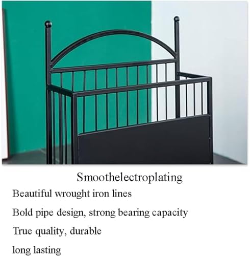 Heavy-Duty Metal Umbrella Stand - Large Capacity Free-Standing Holder with Weighted Base for Walking Sticks, Home, Office & Hotel Use (Black, XL Size)