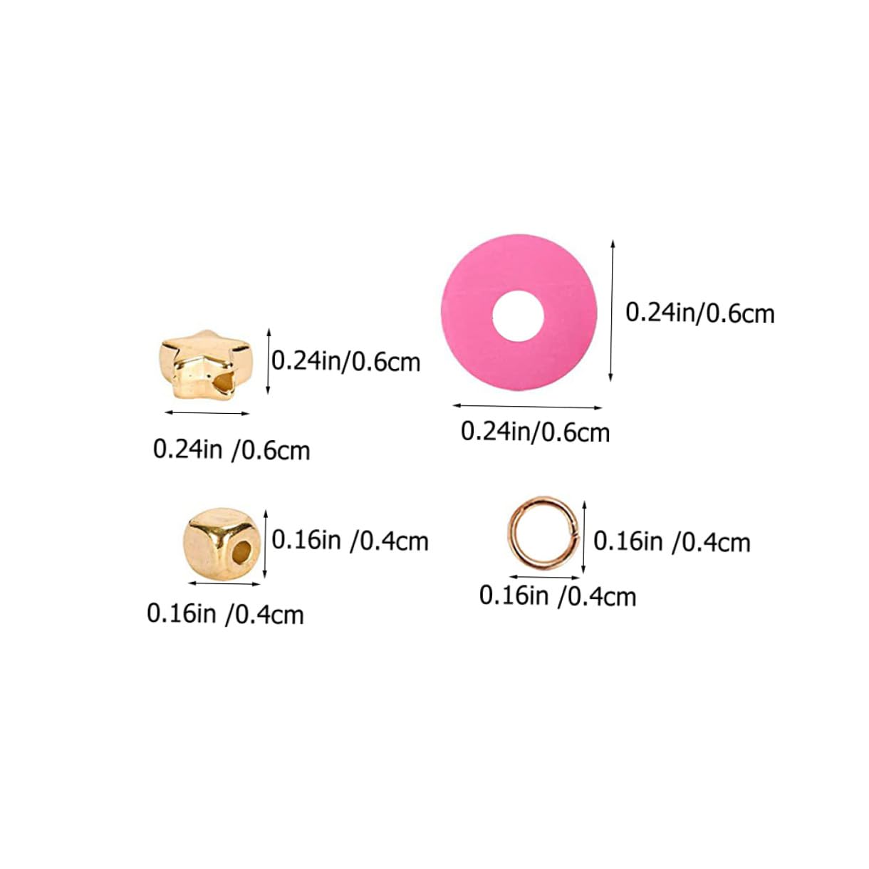 WEKAMOS Kit per Creazione Gioielli Argilla Polimerica Colori Perline per Bracciali Fai da Te Accessori per Collane e Portachiavi per Attività e Regali Creativi