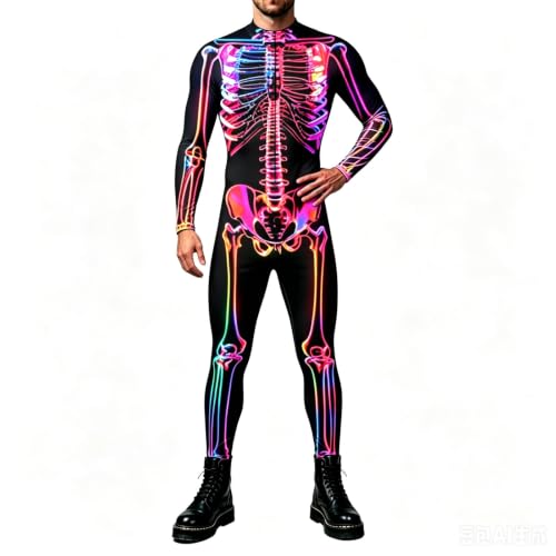 Mono esqueleto Halloween hombre para fiestas temáticas y eventos