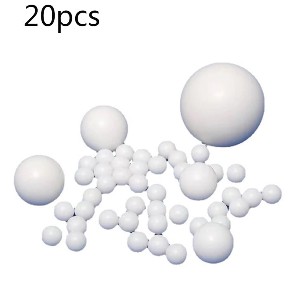20 teile/los Labor Durchmesser 3mm Bis 16mm PTFE Ball Weiß F4 Perle for Experiment(3mm)