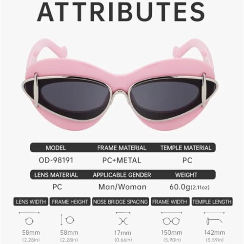 Sexy Ladies Cat Eye Sunglasses Women For Men Luxury Vintage Sun Glasses Popular Trendy Big Frame Shades4