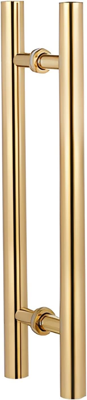 CWCQGH Sliding Door Handle Metal Pipe Door Handle Include Fittings, Brushed Finish Door Pull Handle for Hotel Restaurant, Waterproof Toilet Door Push Handle Hardware,D-100Cm/39.3In