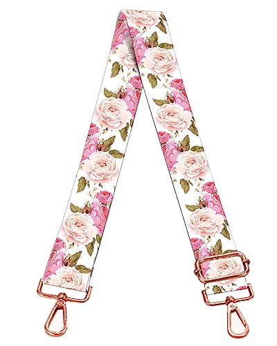 Image of Purse Strap Replacement Crossbody, Rose Golden Buckle Shoulder Strap Adjustable Handbag Strap Replacement Belts