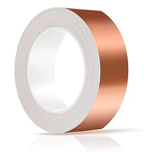 Kazaigou Koperband tegen slakken, koper, plakband, 30 mm x 30 m, slakkenkorrel, koper tegen slakken, verhoogd bloembed, koper, slakkenbescherming voor verhoogde bloembedden, slakkenafweer