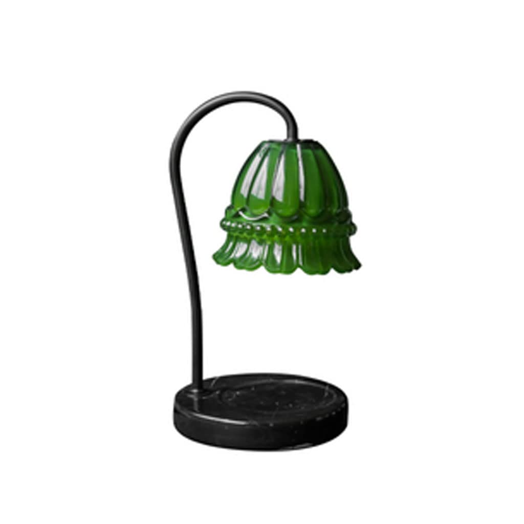 ppARK Lampada Candela Lampada a Cera di Fusione Vintage Lily of The Valley Lampada scaldacandele Lampada scaldacandele profumata Lampada da Comodino a Cera dimmerabile da Comodino