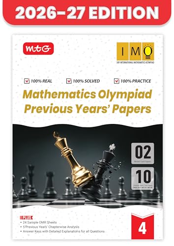 Image of MTG IMO Olympiad 10 Previous Years Papers Class 4 Mathematics (2025-2021 Set A & B) - Model Test Papers with 24 Sample OMR Sheets | PYQ Book For SOF Olympiad 2026-27 Exam