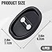 YALOJE 4pcs Car Door Latch Protective Cover, Silicone Car Door Lock Guard Cover Strike Protector, Universal Sound Dampening Pad Automotive Interior Exterior Accessories - Black, Thickened