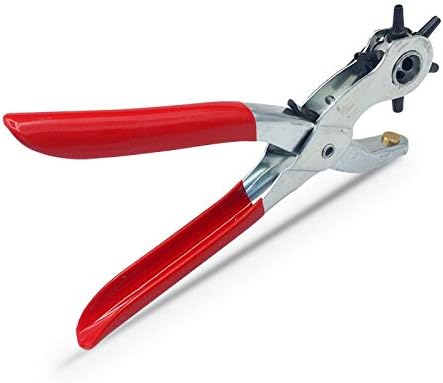 Household Leathercraft Leather Belt Hole Punch Plier Eyelet Puncher Revolve Sewing Machine Bag Setter Tool Watchband Strap - (Color: 1)