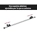 HOMCOM Juego de Barras para Techo Aluminio Universal Baca Portaequipajes Coche con...