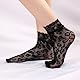 SGSCFG 6 Paar Fischnetzstrümpfe Für Schwarze Frauen, Sexy Ausgefallene Netzstrümpfe, Hohle Elastische Spitzenstrümpfe, Nicht-Schlupf-Frauenstrümpfe Und Dressaccessoires.