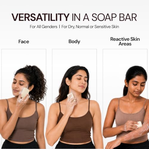 Image of Clarity Labs | SENSITIVE SKIN | pH 5.5 SYNDET BAR | (Pack of 4) | Carnauba Wax | Mango Butter | Soap free cleanser | For Sensitive Skin | Moisturizing bathing bar for Babies, Teens and Adults