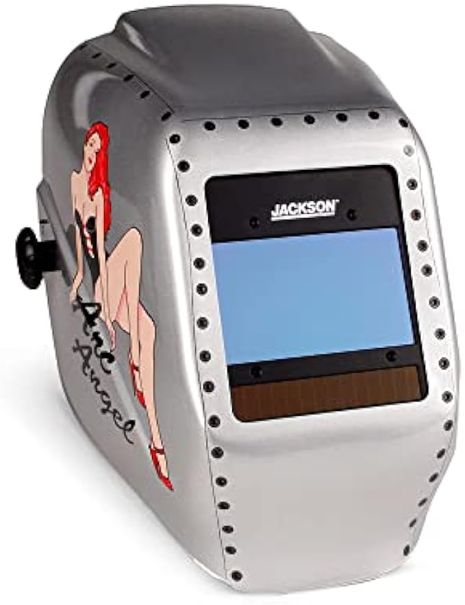 Jackson Safety Insight Auto Darkening Welding Helmet - Ultra Lightweight Protective Welder Helmet with Digital Variable Auto Darkening Filter and HLX100 Shell for Men and Women, Universal Size