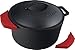 Utopia Kitchen Pre-Seasoned Cast Iron Dutch Oven with Dual Handle and Cover Casserole Dish (5 Quart with Silicone Handle)