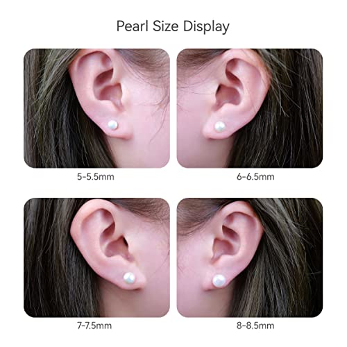 Limerencia Hypoallergenic F136 Pure Ttitanium Handpicked White Freshwater Cultured Pearl Earrings G23 Implant Grade Piercing Studs4