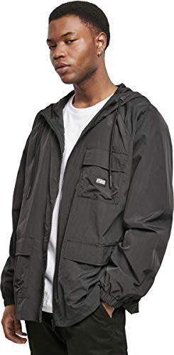 Urban Classics Commuter Parka Giacca, Nero, XL