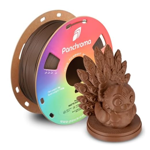 Polymaker Panchroma PLA Filament, Matte Earth Brown 1.75mm 3D Printing Filament, 3D Printer PLA Filament, Fit Most FDM 3D Printers, 1kg Spool (2.2lbs)