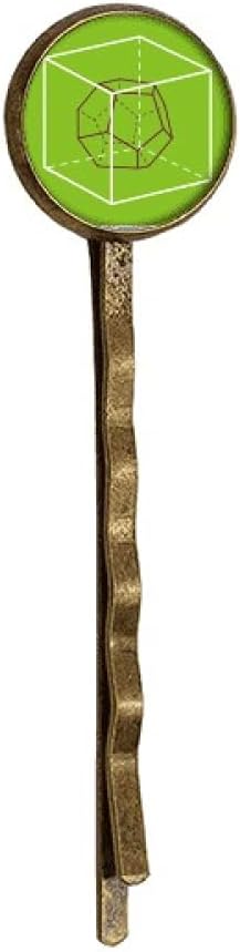 Combinatorial Cube Mathematical Geometric Space Retro Metal Hair Bobby Pin Headwear