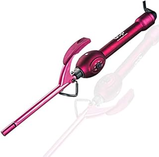 9mm Thin Curling Wand Hair Curler, MBHAIR 3/8 Small Barrel Skinny Hair Curling Iron Wand Professional Super Tourmaline Ceramic Barrel Small Tongs for Short and Long Hair