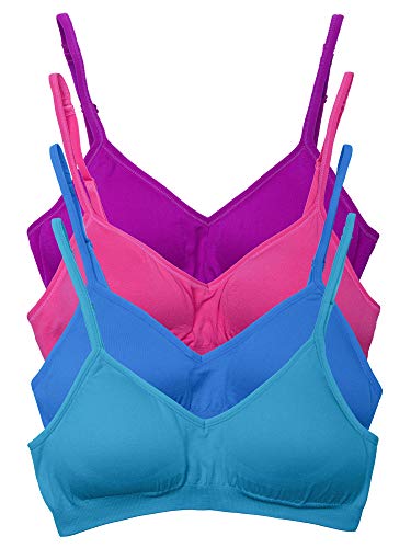 Image of Kalon Women's 4 Pack Demi Padded Bralette Wireless Comfortable Bra