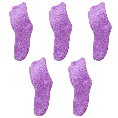 AMIMOJY Women Fuzzy Cozy Slipper Socks Warm Soft Winter Plush Home Sleeping Lingerie Top Thin Wool Womens Cute Fashion For