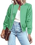 Zeagoo Cropped Jacket Women Fashion Trendy 2025 Bomber Lightweight Club Concert Outfits