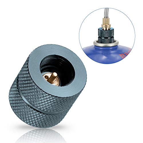 Adaptador de metal, Romacci Conjunto de cabeça de conversão de gás de acoplador de cilindro plano LP