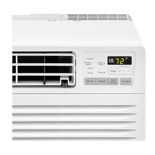 Image of LG 10,000BTU Through the Wall Air Conditioner with Supplemental Heat, 230V, AC Wall Unit for Rooms up to 450 Sq.Ft. (18' x 25' Room Size), Perfect for Bedroom, AC with Remote and Auto-Restart, White