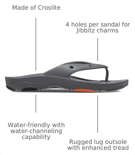 Image of Crocs Unisex Adult All-Terrain Flip Flops