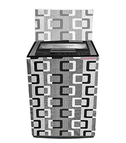 WOAH Polyester Top Load Fully Autometic Washing Machine Cover Compatible With Ifb Samsung Bosch Whirlpool Haier Lg And All Brand Universal Size 7Kg|7.5Kg|8Kg (Black Box)