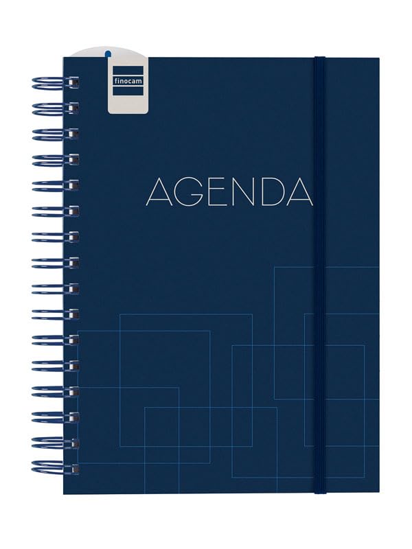 Finocam - Agenda Institut 2024 2025 Semana Vista Vertical Septiembre 2024 - Agosto 2025 (12 meses) Blue Español